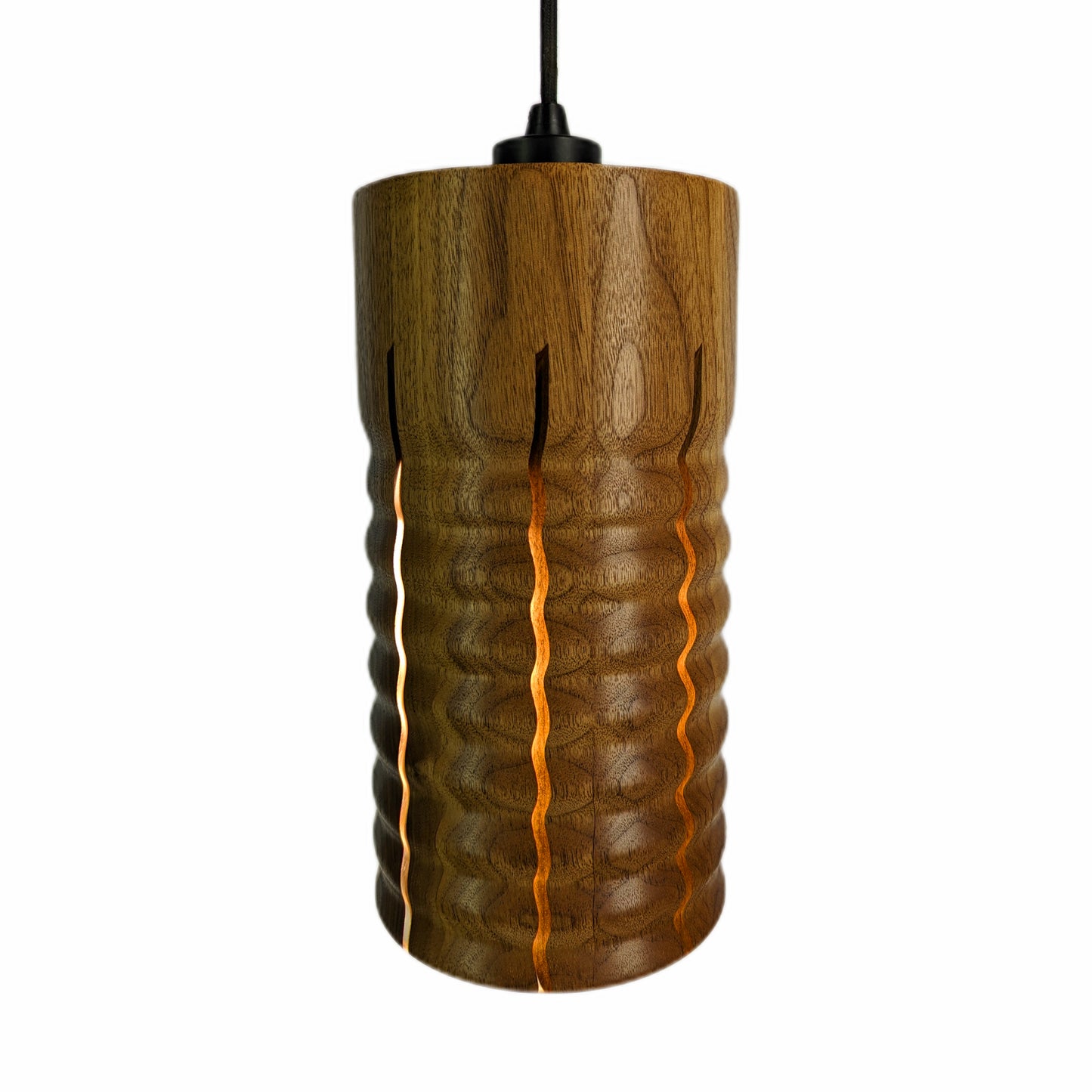 Strake Studio Dello Pendant Lamp made from Walnut wood.