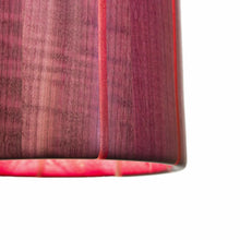 Load image into Gallery viewer, Quarter image of Strake Studio Latimore Pendant Lamp made from Purpleheart exotic wood.