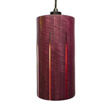 Load image into Gallery viewer, Strake Studio Latimore Pendant Lamp made from Purpleheart exotic wood.