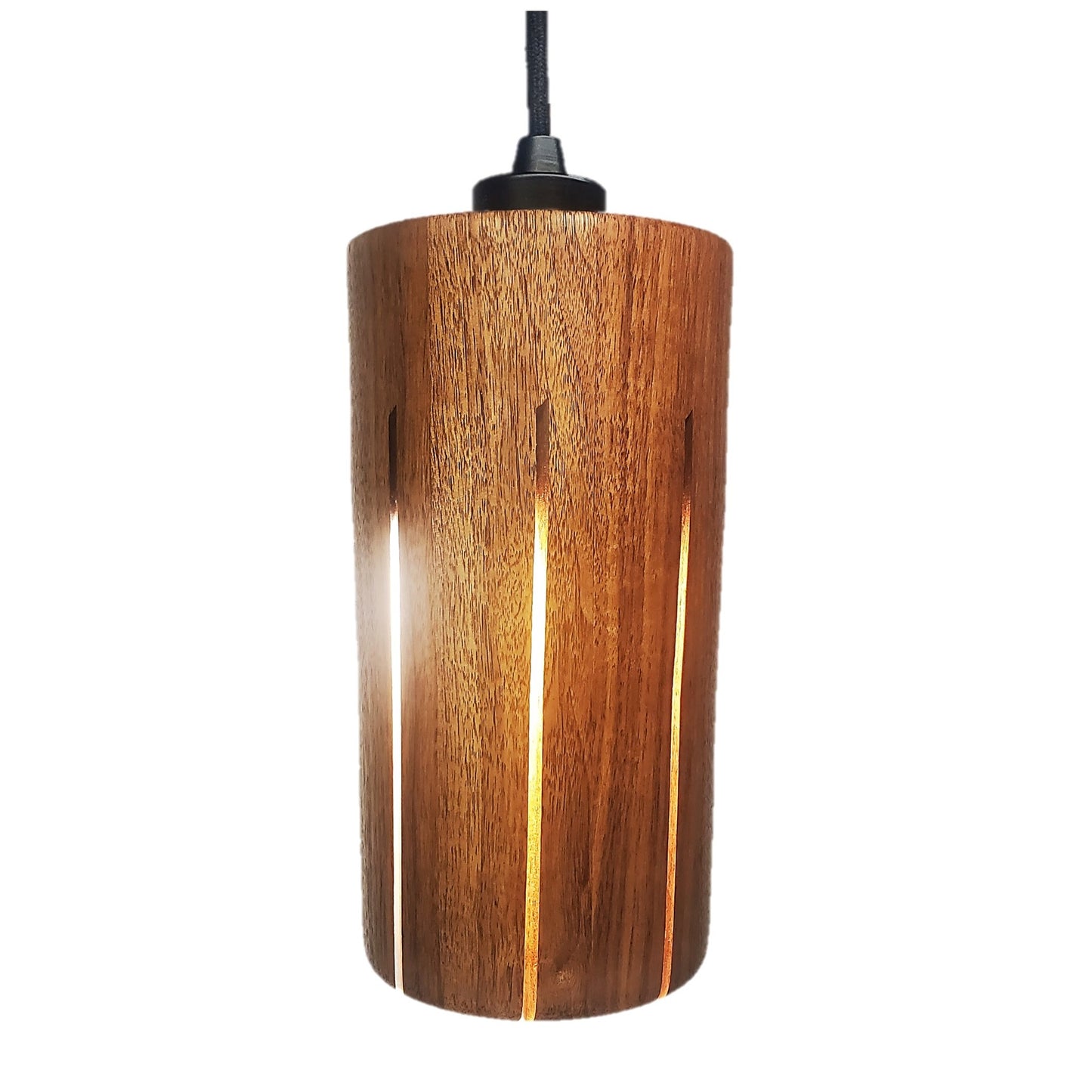 Strake Studio Latimore Pendant Lamp made from Walnut wood.